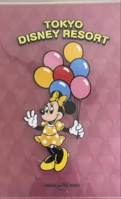 東京ディズニーリゾート ミニー クリアファイル バルーン