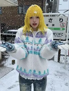 Blackberry 中綿ジャケット プリント柄 Y2k アニメ風 平成女兒 Blackberry 中綿ジャケット プリント柄 Y2k アニメ風 平成女兒 - メルカリ