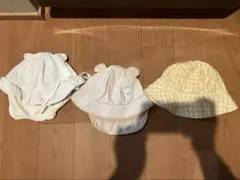 ベビー帽子セット 3点 動物耳付き