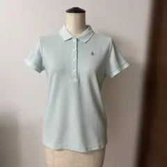 [美品]munsingwearポロシャツ　レディースL ライトブルーのサムネイル