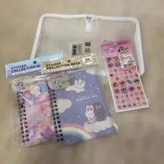 パワパフタイルシール/シールコレクションノート2冊セット/A6ファスナーケース