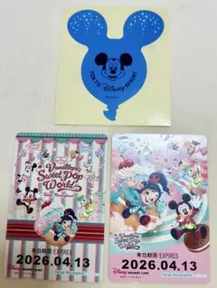 ディズニー リゾラ　フリーきっぷ パルパルーザ ヴァネロペ 2枚セット