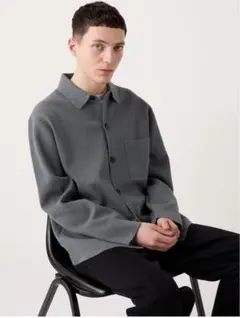 ミラノリブシャツカーディガン