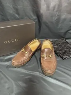 25【中古品】GUCCI ホースビットローファー 41 ブラウンのサムネイル