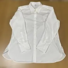 良品　ユニクロ　コットン白シャツ　Lサイズのサムネイル