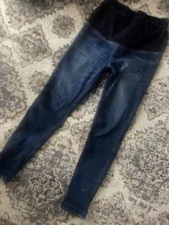 LEPSIMダークブルーデニムパンツ Lウエストゴム付き