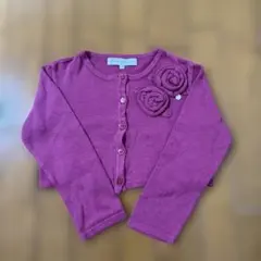 タルティーヌエショコラ ワインレッドボレロ丈カーディガン