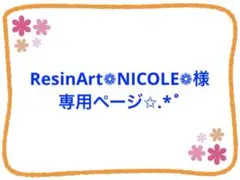 ResinArt❁NICOLE❁様専用ページ✩.*˚
