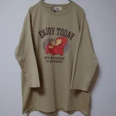 ディズニー くまのプーさん 七分袖 Tシャツ ルームウェア ロンT