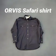 Black Safari cotton shirt 00s old ORVIS