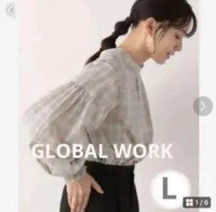 売り切り特価　新品　GLOBAL WORK オテラクシリーズ　ブラウス