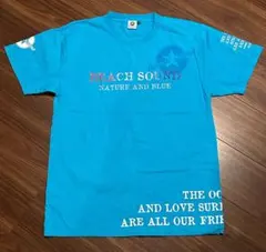 未使用‼️beach sound★ロゴ★Tシャツ★ラメ★ブルー★ビーチサウンド