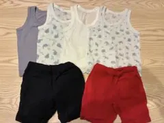 夏　100センチ　下着4点&ハーフパンツ2枚セット　西松屋