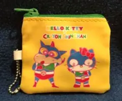 ハローキティ×クレヨンしんちゃんコラボコインケース小銭入れキーチェーン