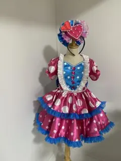 オーダーパルパルーザ風ミニーワンピース 各９０〜１４０サイズ