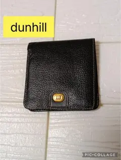 dunhill ダンヒル二つ折り財布 ブラック レザーのサムネイル
