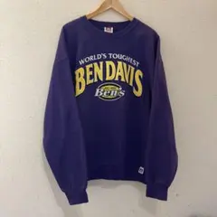 BEN DAVIS スウェット トレーナー XL パープル ユニセックス