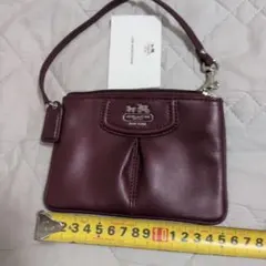 COACH ポーチ リストレット ボルドーのサムネイル