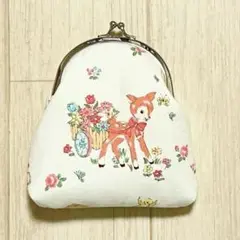 ユキエモン＊スイートファーム×花パズル＊ がま口ポーチ ハンドメイド
