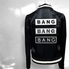 【希少】 ギルドプライム サテンブルゾン 光沢 BANG バックロゴ S 黒