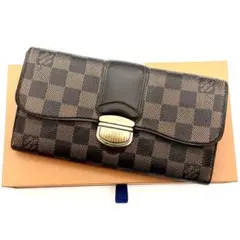 ルイヴィトン ダミエ ポルトフォイユ・システィナ 長財布 折り財布 ブラウン