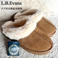 新品✨️エルビーエヴァンズ 厚底 ボア スリッポン ムートン 24.0 キャメル