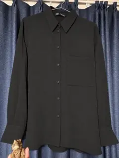 ZARA 長袖シャツ ブラック