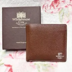 Whitehousecox 二つ折りレザー財布 ブラウン