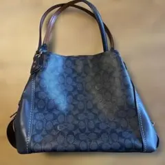 COACH シグネチャー トートバッグ ダークネイビーのサムネイル