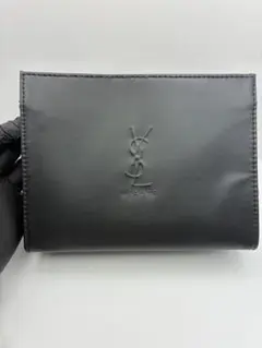 イブサンローラン YSL 未使用 ブラックレザーポーチ メイクポーチ