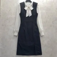 極美品★FOXEY ワンピース　ドレス　ノースリーブ　フォクシー　L　ブラックのサムネイル