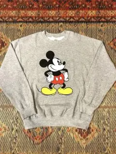 ディズニー　ミッキー　スウェット　サイズS 公式　グレーのサムネイル