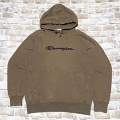 ⭐︎センターロゴ⭐︎ champion⭐︎チャンピオン⭐︎刺繍⭐︎ブラウン⭐︎プルオーバー