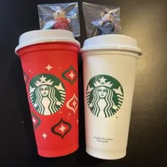 スターバックス　クリスマス リユーザブルカップ　ベアリスタ　黒猫　ハロウィン