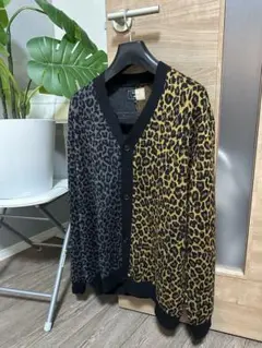 美品 希少 ReZARD × glamb アシンメトリ レオパードカーディガン
