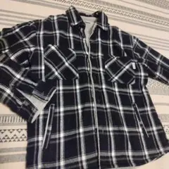 チェックシャツ柄フリース