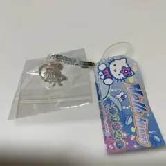 ご当地 ハローキティー 南アルプス限定 雫 蒼 ストラップ - メルカリ