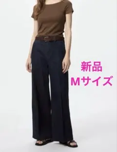 タイムセール‼️★新品★ ユニクロ　ワイドトラウザージーンズ
