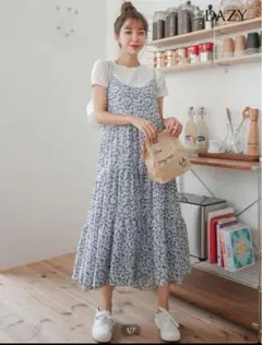 シ*✨様 【24h以内発送　即購入◎】花柄キャミワンピース ロング丈