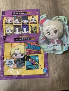 BANDAI BTS ジミン ぬいぐるみ&ハンドタオル 3点セット まとめ売り