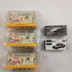☆トミカ非売品セット☆ショールーム3個＆非売品トミカ 2台セットすべて新品