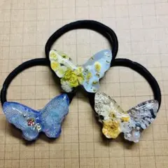 ★得★レジンヘアゴム3点セット★D