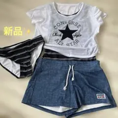 新品✨CONVERSE セパレート水着　4点セット　11 L タンキニ水着のサムネイル