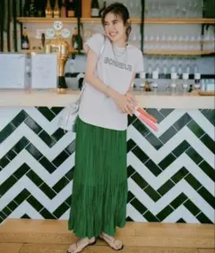 ⭐︎美品⭐︎アンフィーロ ティアード ランダムワッシャープリーツスカートのサムネイル