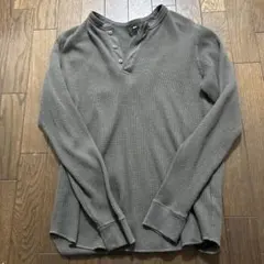 アーカイブ y2k old uniqlo ヘンリーネックサーマルロンTシャツのサムネイル