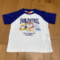 PAW PATROL Tシャツ 110cm ホワイト/ネイビー