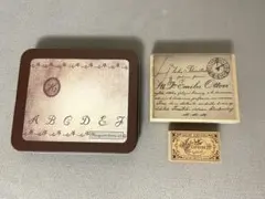 Tokyo Antique * Alphabet Stamp * Antique Style Stamp 3-Piece Set