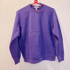【1-64】Lands' End 紫 スウェットシャツ L