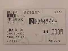 トウカイテイオーの馬券