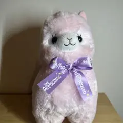 ピンクのアルパカぬいぐるみ
